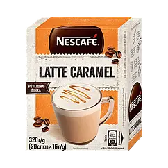 Кава 3в1 Nescafe Caramel Latte з пінкою 20 стиків
