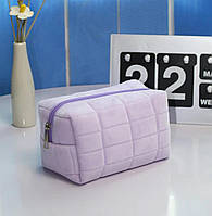 Красивая косметичка органайзер фиолетовая для хранения косметики мягкая и милая для хранения косметики Mp