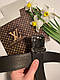 Ремінь шкіряний Louis Vuitton луї вітон, Total Black, фото 3