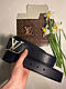Ремінь шкіряний Louis Vuitton луї вітон, Total Black, фото 4