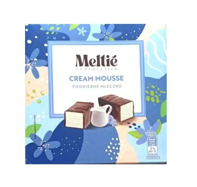 Цукерки суфле з вершковим смаком Meltie, 380 г (птаке молоко)