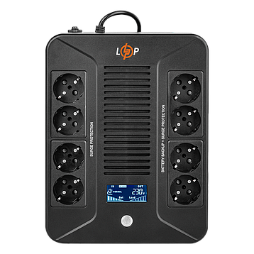 Лінійно-інтерактивне ДБЖ LP-600VA-8PS (360Вт), фото 1