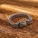 Чоловічий браслет з нержавіючої медичної сталі голова кобри (18.5см 20.5см 22.5см), фото 4