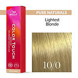 10/0 Фарба для волосся Wella Color Touch 10/0 яскравій блонд MEW 2024, фото 3