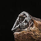 Чоловічий браслет з нержавіючої медичної сталі голова кобри (18.5см 20.5см 22.5см), фото 6