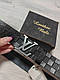 Ремінь шкіряний Louis Vuitton луї вітон, Stylish Black 4 cm, фото 2