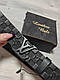 Ремінь шкіряний Louis Vuitton луї вітон, Stylish Black 4 cm, фото 3