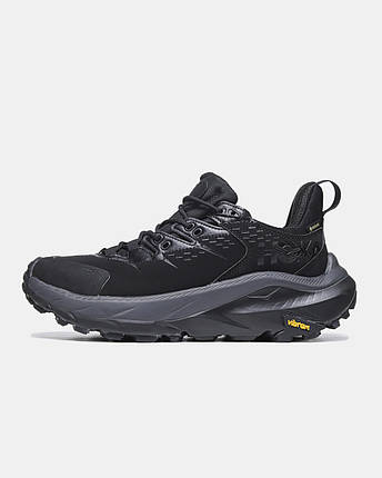 Зимові Кросівки Hoka Kaha 2 Low Gore-Tex Black / Хока Каха 2 Гор Текс Низькі Чорні, фото 1