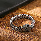 Чоловічий браслет з нержавіючої медичної сталі голова орла (18.5см 20.5см 22.5см), фото 4