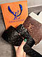 Ремінь шкіряний Louis Vuitton луї вітон, Stylish Black 4 cm, фото 6