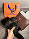Ремінь шкіряний Louis Vuitton луї вітон, Stylish Black 4 cm, фото 7