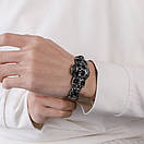 Масивний чоловічий браслет з медичної сталі череп 15.5мм 22см, фото 6