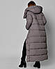 Брендовий якісний жіночий довгий теплий пуховик на екопуху. Пуховик жіночий максі, фото 3
