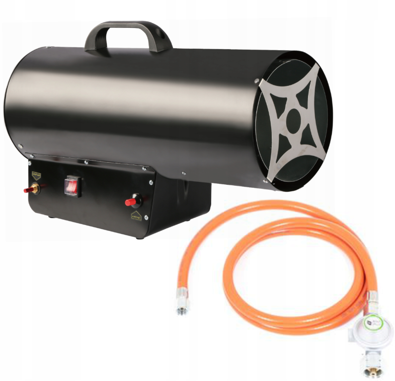 Газовий обігрівач POWERMAT PM290 54кВт зі шлангом та редуктором, фото 1