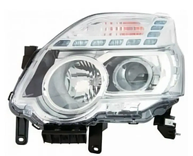 Фара ліва Nissan X-Trail T31 10-14 TYC ел.,+кор.,+патрон,D2S/H1/WY21W/W5W*2