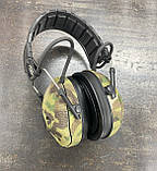 Текстильні камуфляжні наліпки для наушников Peltor SportTac Multicam, фото 5