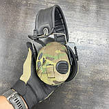 Текстильні камуфляжні наліпки для наушников Peltor SportTac Multicam, фото 2