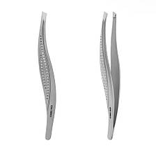 Staleks Classic 12 Type 3 - пінцет для брів (широкий скошений) з нержавіючої сталі