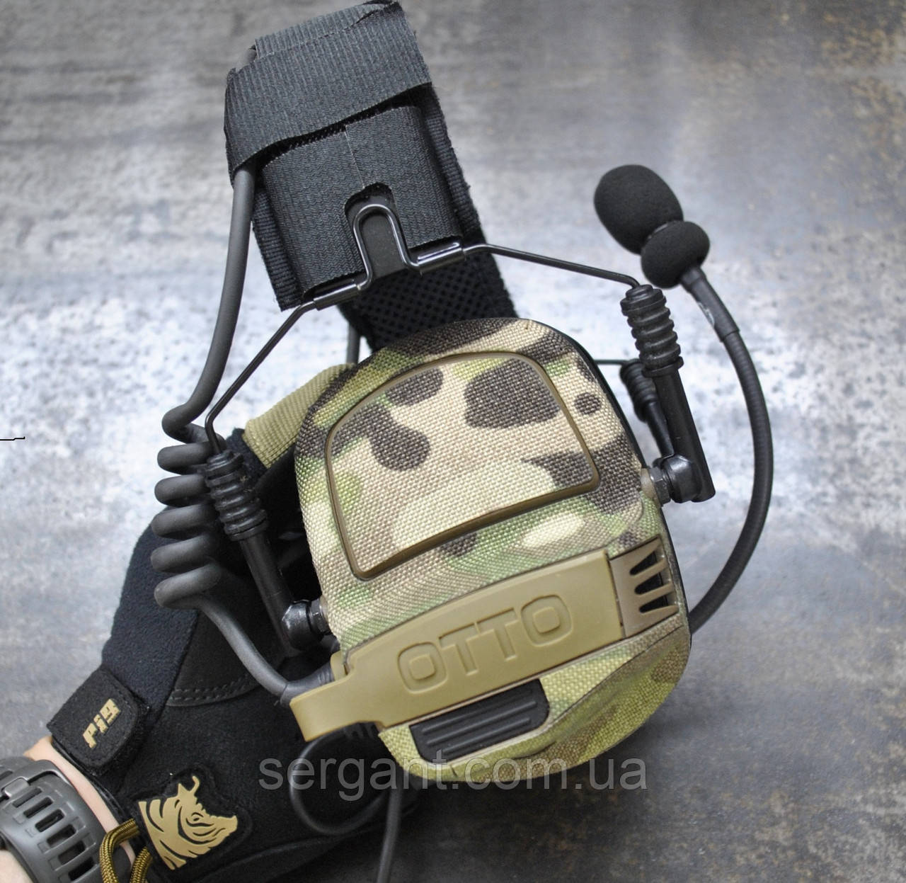 Текстильні камуфляжні наліпки для навушників OTTO NoizeBarrier Multicam, фото 1