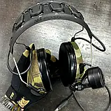 Текстильні камуфляжні наліпки для навушників Peltor ComTac 7-8 Multicam, фото 3