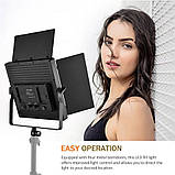 Студійне світло LED 660 Pro на 80 Вт. + штатив 210 см., пульт, чохол - для фото та відео, фото 10