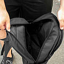 Спортивний міський рюкзак Comat чорний тканинний на 17 літрів, фото 7
