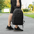 Спортивний міський рюкзак Comat чорний тканинний на 17 літрів, фото 4