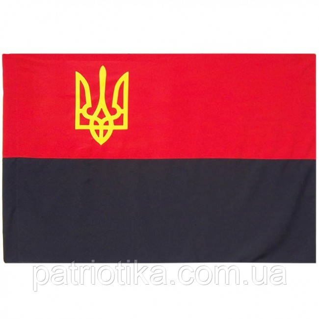 Прапор УПА П-7Гт 100x150 см габардин з тризубом