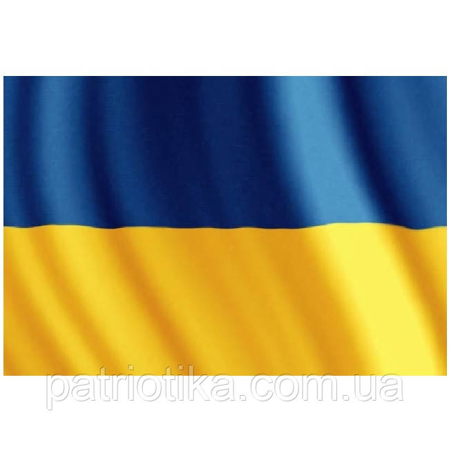 Безшовний двосторонній прапор України П-6А БШ 90x135 см із атласу