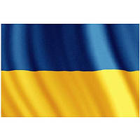 Безшовний двосторонній прапор України П-6А БШ 90x135 см із атласу