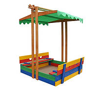 SportBaby Пісочниця дерев'яна кольорова