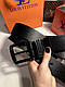 Ремінь шкіряний Louis Vuitton луї вітон, Classic Total Black 4 cm, фото 3