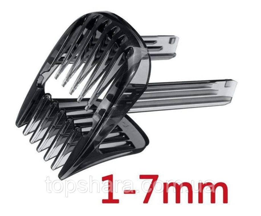 Насадка гребінь 1 – 7 мм машинки для стрижки Philips HC7460, HC9450, HC9490, HC9452, HC7462, HC7480, HC9420, фото 1