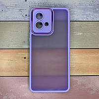 Чохол для Motorola Moto G84 TPU бампер, напівпрозорий, матовий, хром, протиударний