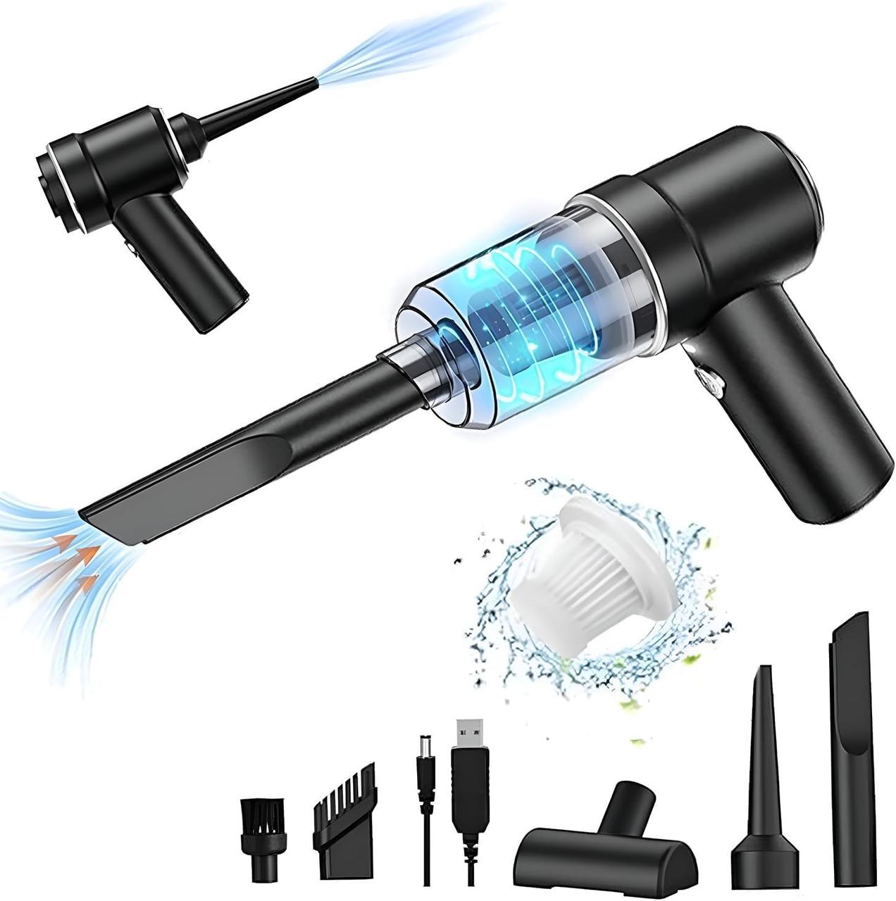 Ручний пилосос Stea, 13000 Па, бездротовий ручний пилосос, що перезаряджається через USB, портативний, легкий, міні, фото 1