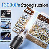 Ручний пилосос Stea, 13000 Па, бездротовий ручний пилосос, що перезаряджається через USB, портативний, легкий, міні, фото 2