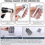 Ручний пилосос Stea, 13000 Па, бездротовий ручний пилосос, що перезаряджається через USB, портативний, легкий, міні, фото 7