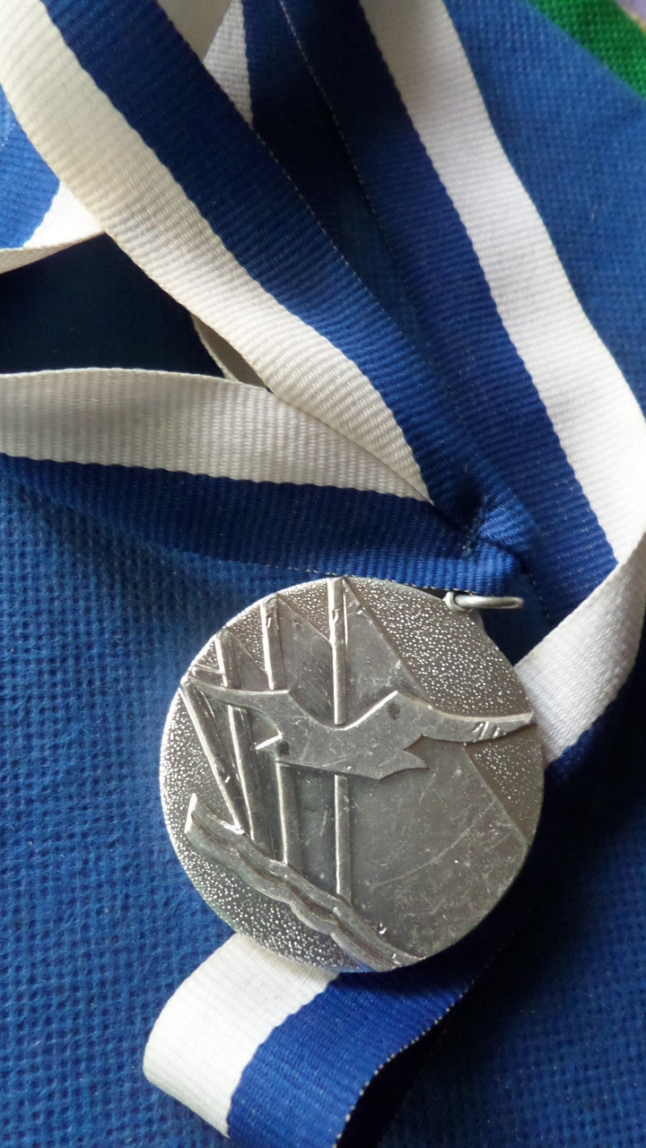 Медаль УКРРАДА студенського ДСТ БУРЕВІСНИК 2 смісце №061, фото 1