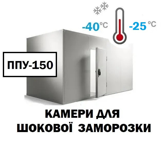 Камера для шокового заморожування ППУ-150-74 м3