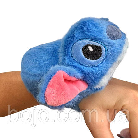 Мяка іграшка Стіч браслет на руку, Блакитний (360T), фото 2
