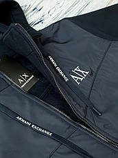 Чоловічий теплий спортивний костюм Armani, зимовий утеплений класичний спорт костюм Армані з капюшоном, фото 4