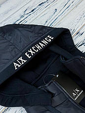 Чоловічий теплий спортивний костюм Armani, зимовий утеплений класичний спорт костюм Армані з капюшоном, фото 5