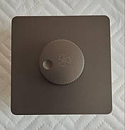 Димер вентилятора design сірий + коробка монтажна, фото 3