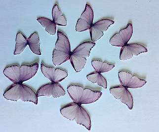 Вафельний декор «Метелики бузкові»