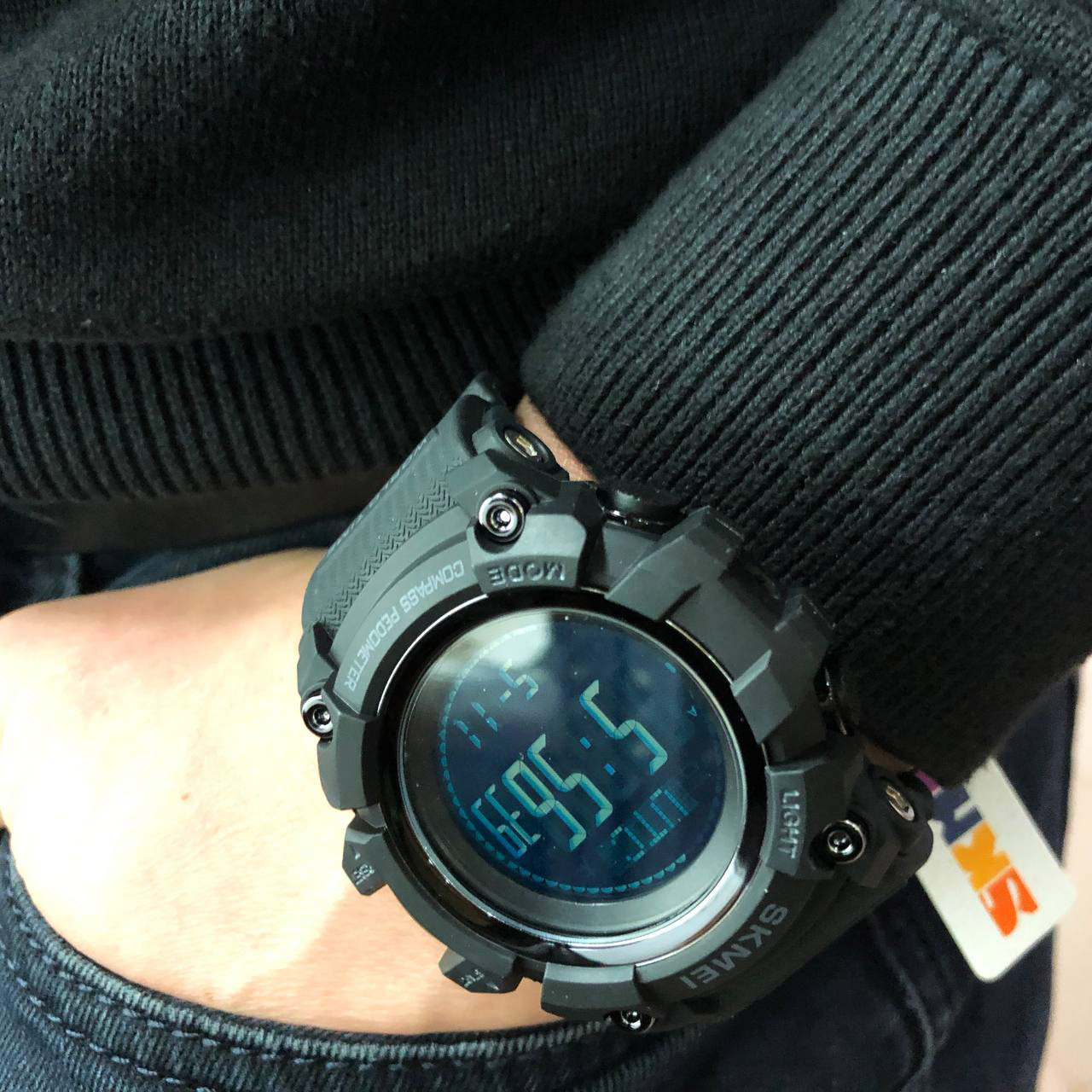 Годинники спецпризначенці SKMEI 1356BK BLACK, Хороший наручний OI-511 годинник чоловічий