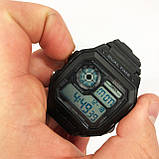 Модні наручні електронні годинники SKMEI 1299BK, Ударостійкі водонепроникні годинники LF-43, фото 7