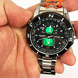 Годинники наручні чоловічі стрілочні годинники для чоловіка Сталеві чоловічі кварцові JB-22, фото 4