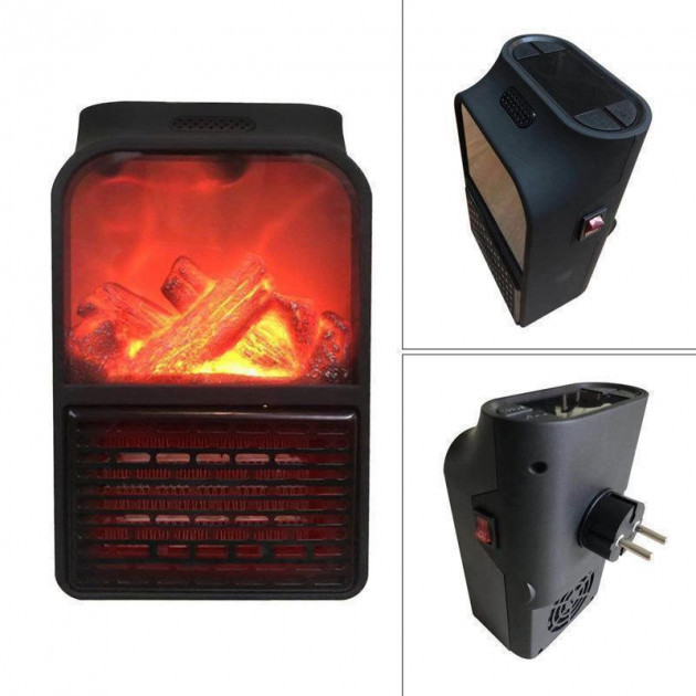 Портативний тепловентилятор Flame Heater 1000 Вт, Маленький дуйчик, IP-363 Дуйчик обігрівач