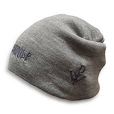 Шапка біні з вишивкою POWERWOLF Сірий, фото 4