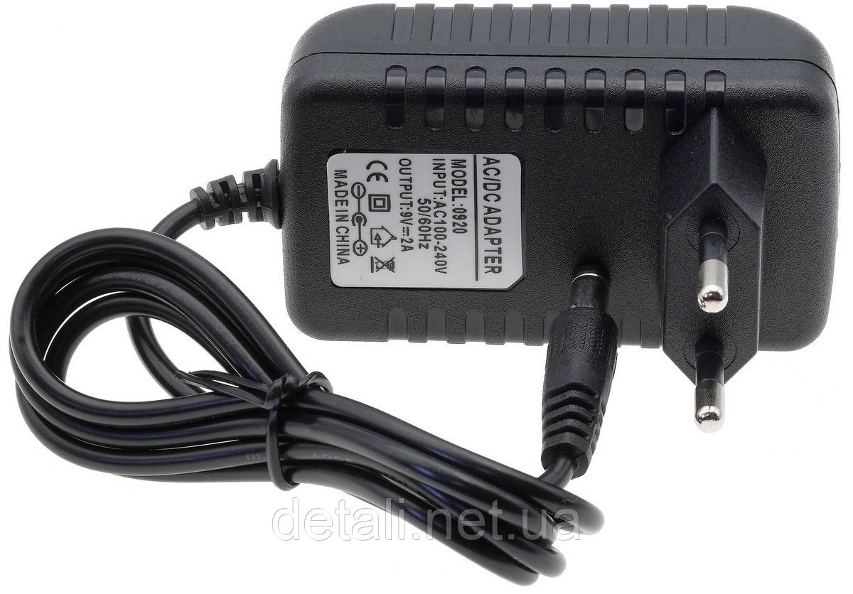 Зарядний пристрій 0920 (9V 2000mA), фото 1